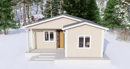 Tek Katlı 54 m² Prefabrik Ev