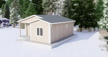 Tek Katlı 54 m² Prefabrik Ev