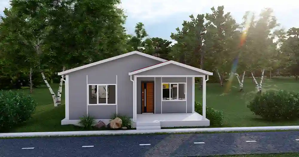 Tek Katlı 61 m² Prefabrik Ev